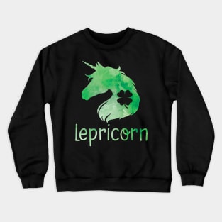 Lepricorn Unicorn Leprechaun St. Patrick's Day T-Shirt Crewneck Sweatshirt